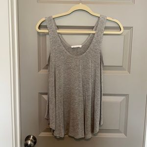 Flowy gray tank